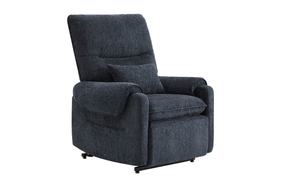 Valencia Xander Performance Fabric Power Lift Recliner Chair, Navy Blue