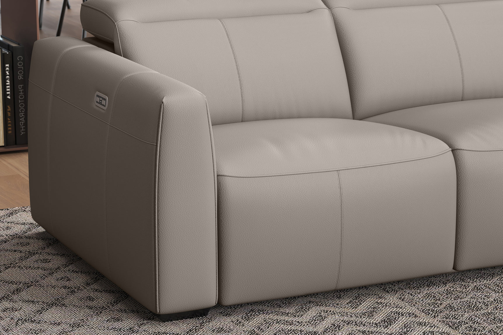 Carmen Leather Dual Recliner Lounge