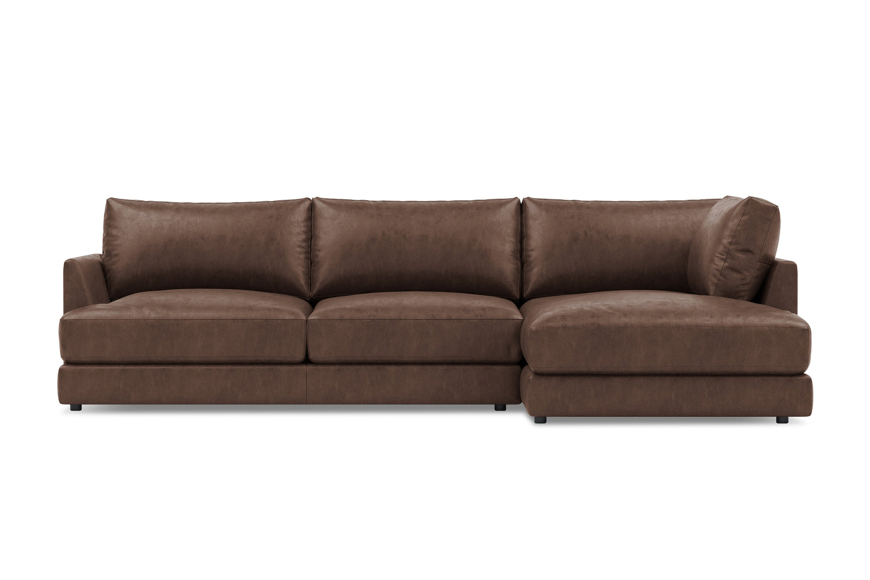 Serena Leather Sectional Lounge