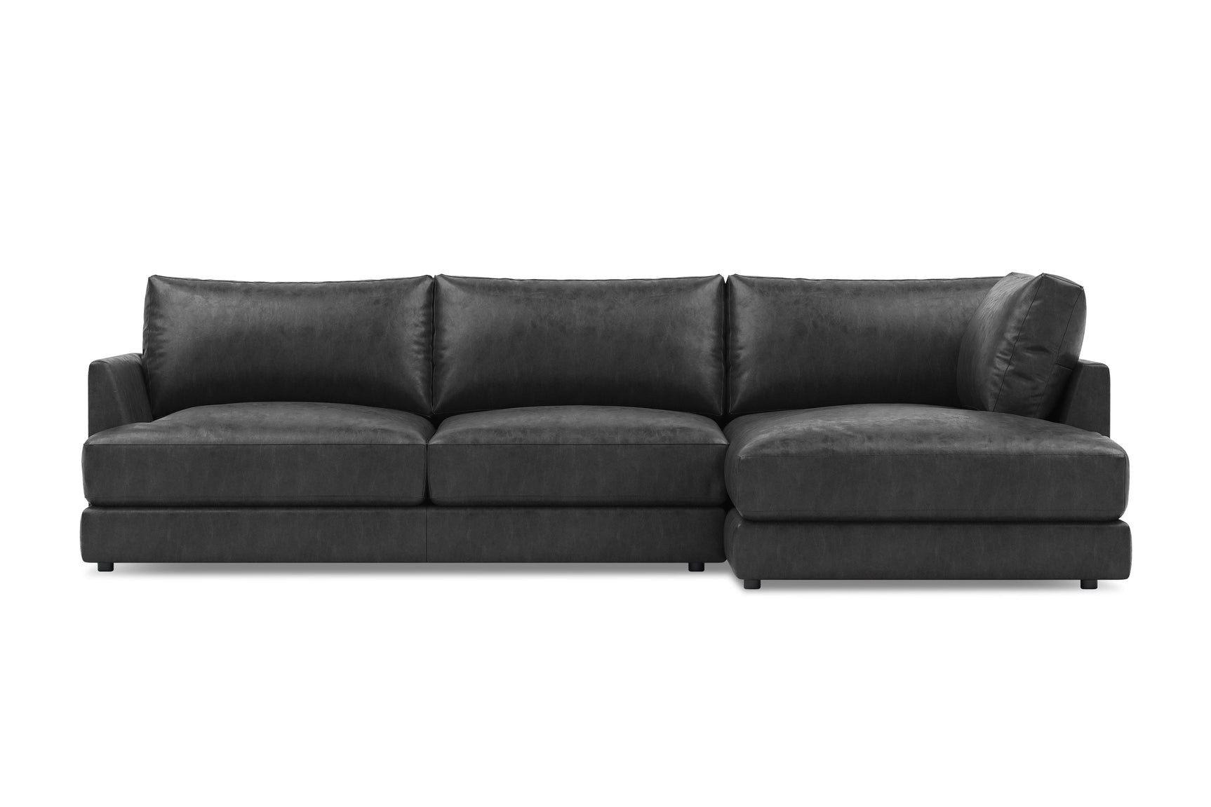 Serena Leather Sectional Lounge