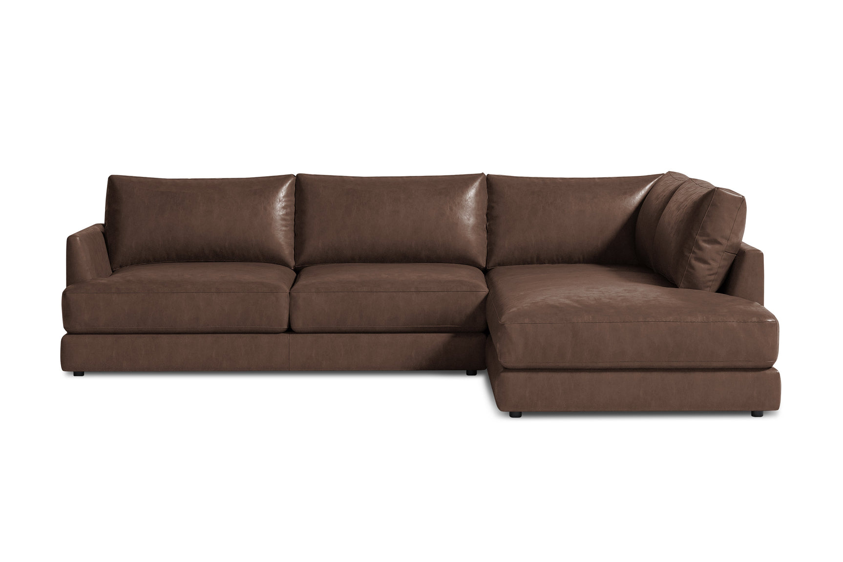 Serena Leather Sectional Lounge