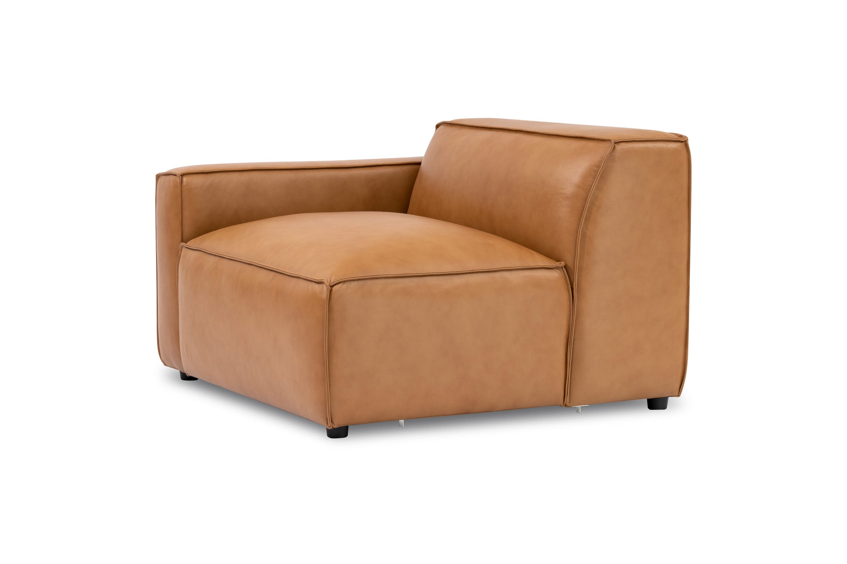 Nathan Leather Left Arm Lounge Module