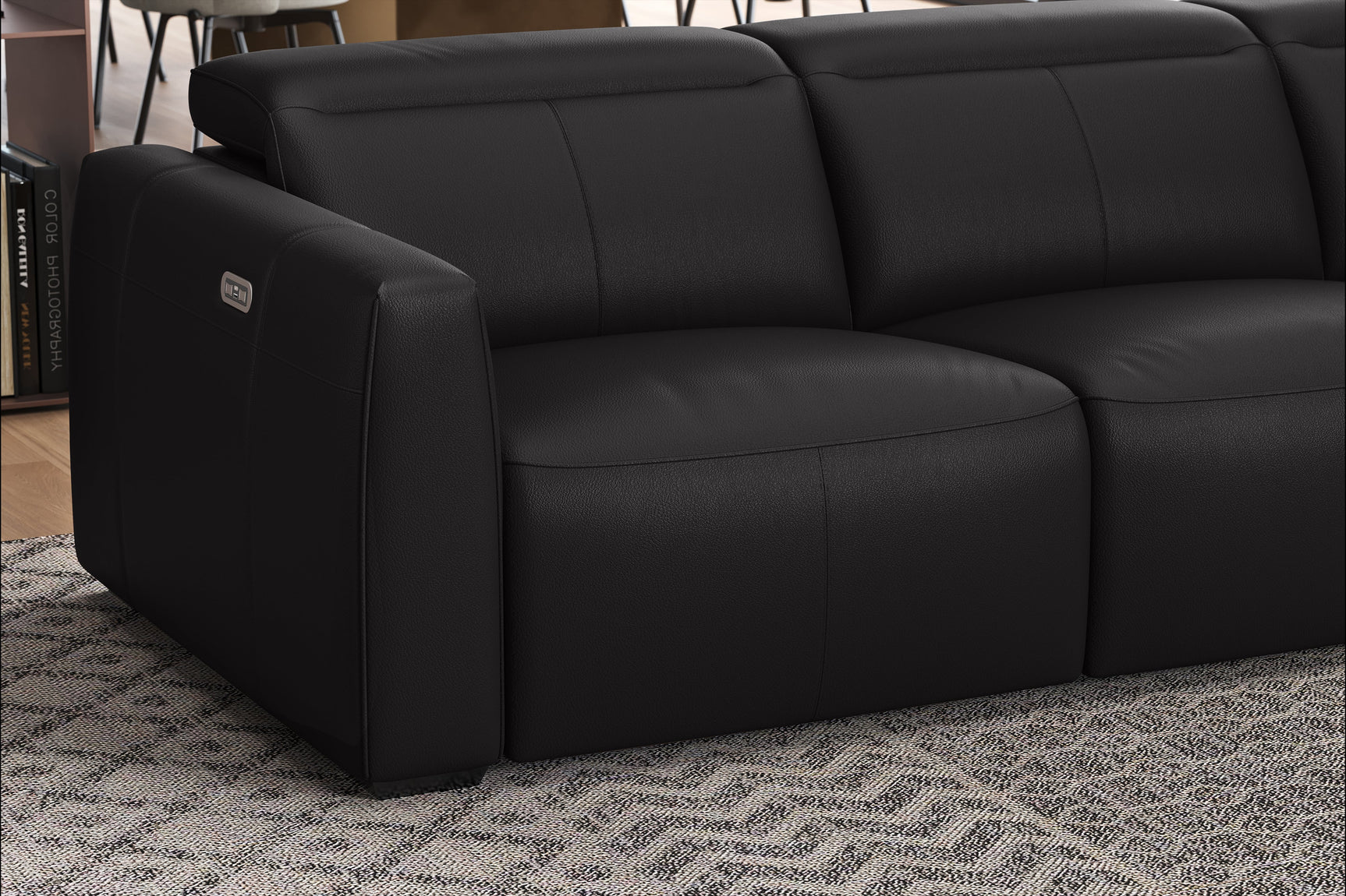 Carmen Leather Dual Recliner Lounge