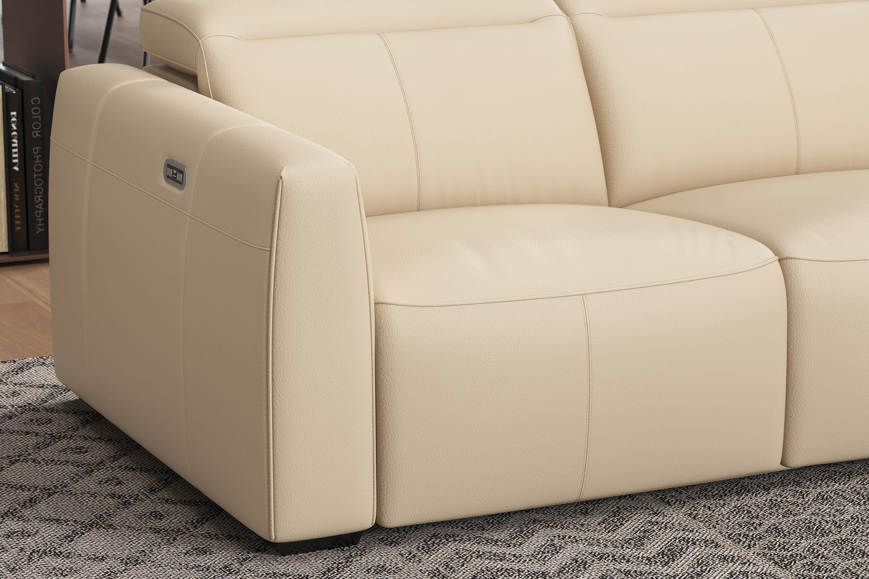 Carmen Leather Dual Recliner Lounge