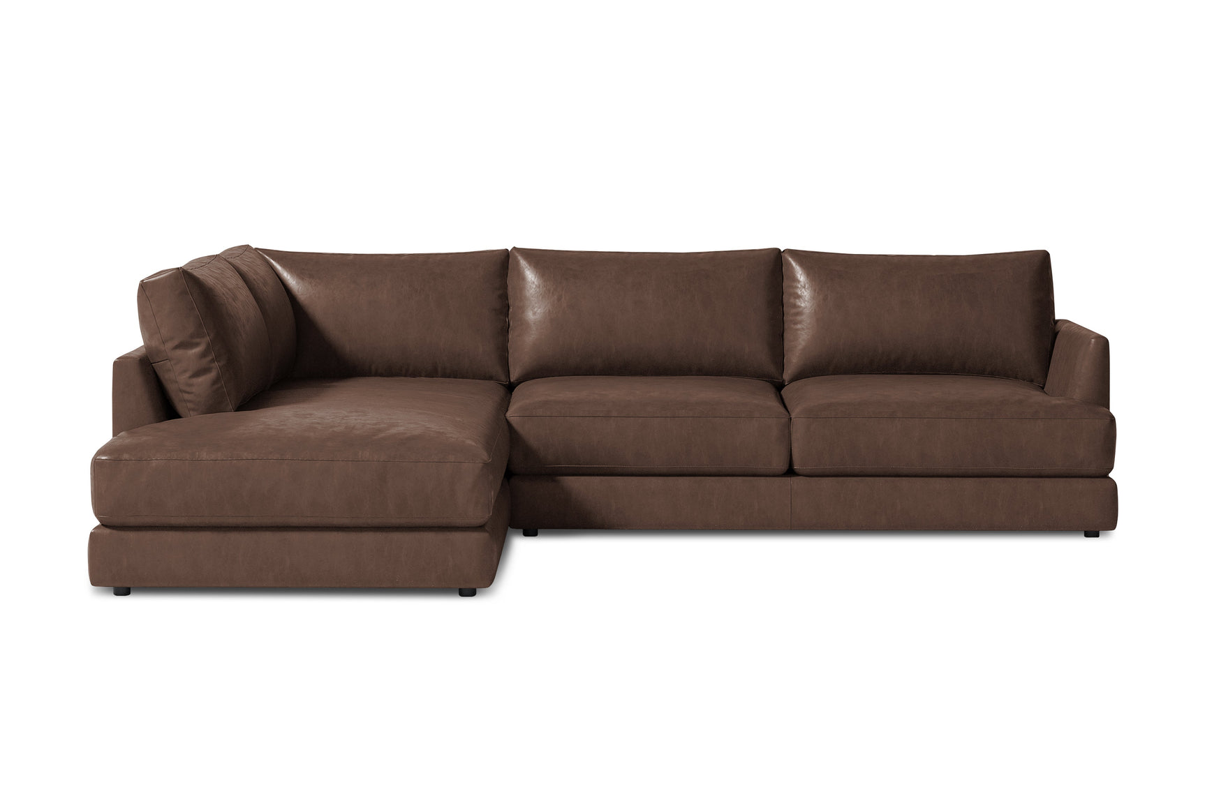 Serena Leather Sectional Lounge