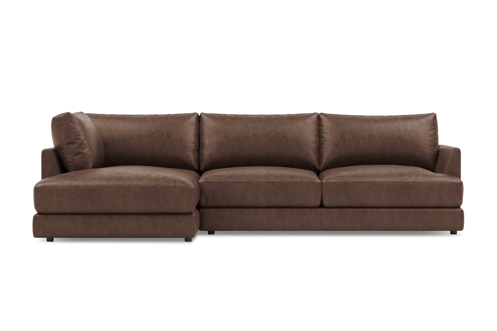 Serena Leather Sectional Lounge