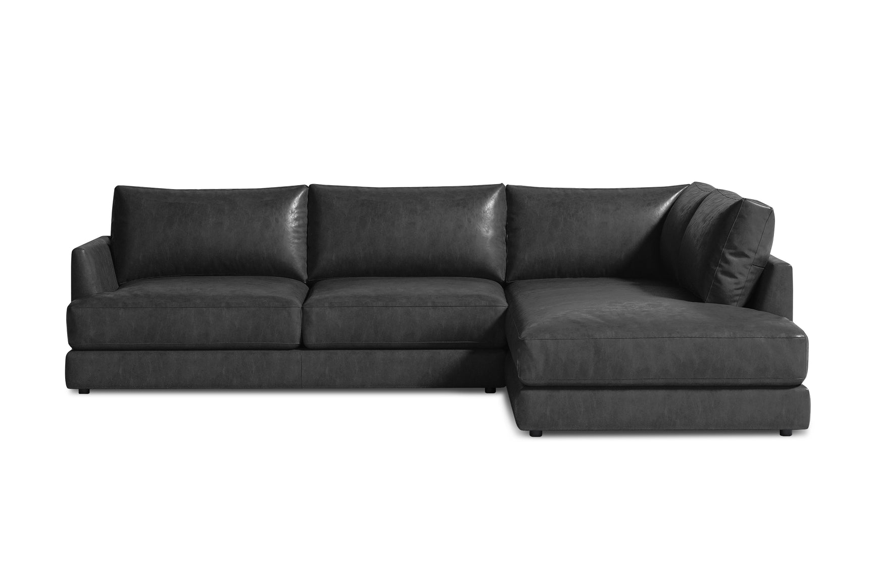 Serena Leather Sectional Lounge