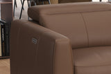Carmen Leather Dual Recliner Lounge with Console