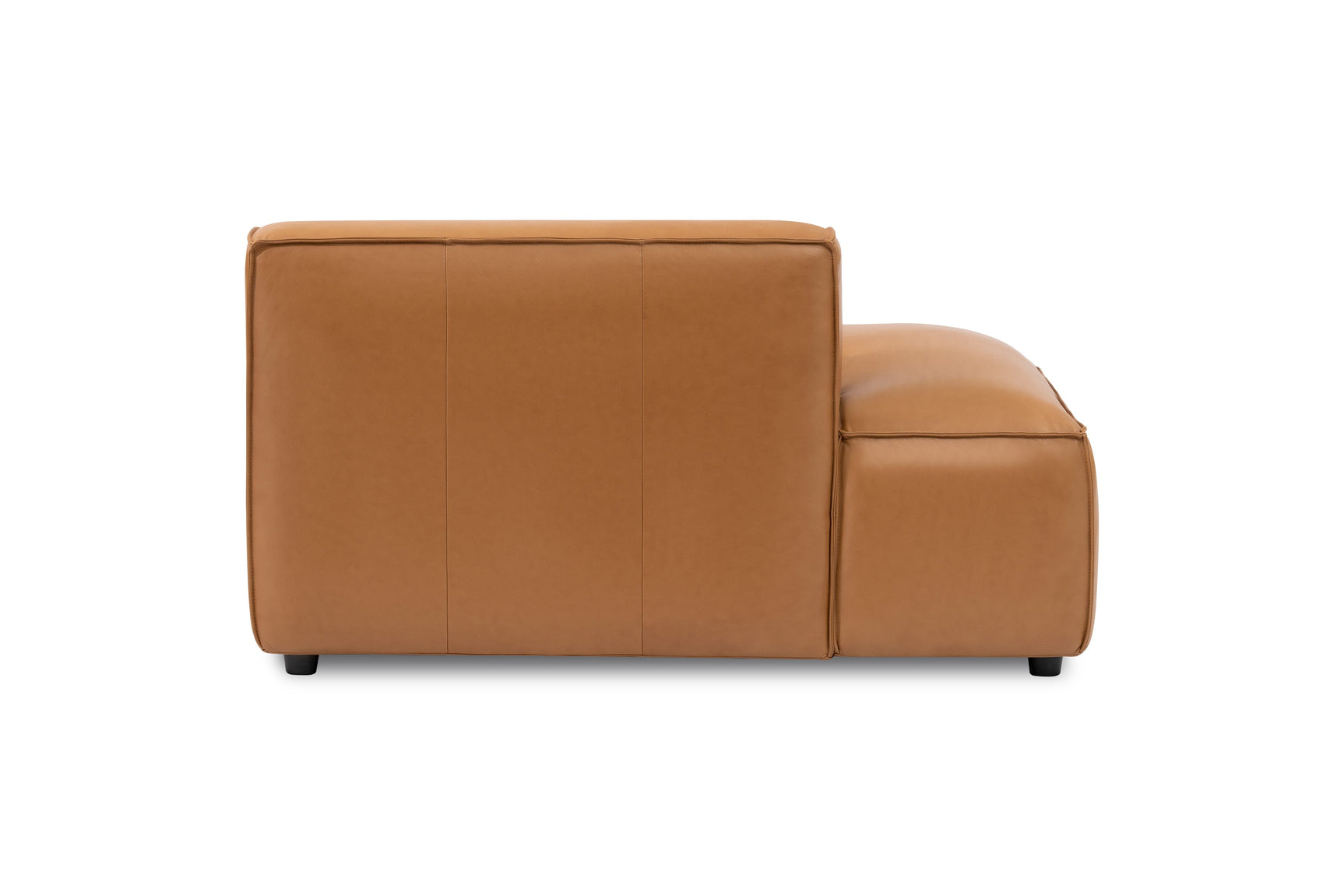Nathan Leather Left Open-End Lounge Module