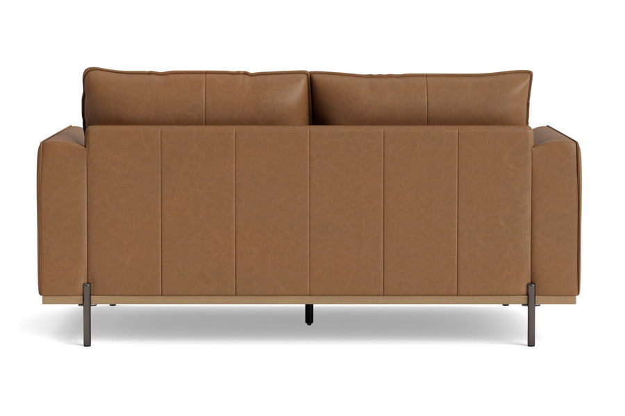 Valencia Imogen Top Grain Leather Loveseat Lounge, Tan