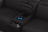 Carmen Leather Dual Recliner Lounge with Console