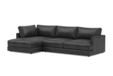 Serena Leather Sectional Lounge