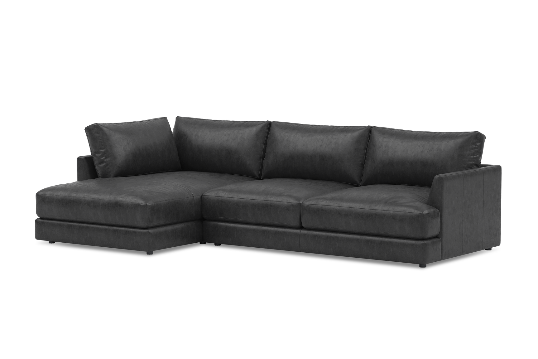 Serena Leather Sectional Lounge