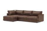 Serena Leather Sectional Lounge