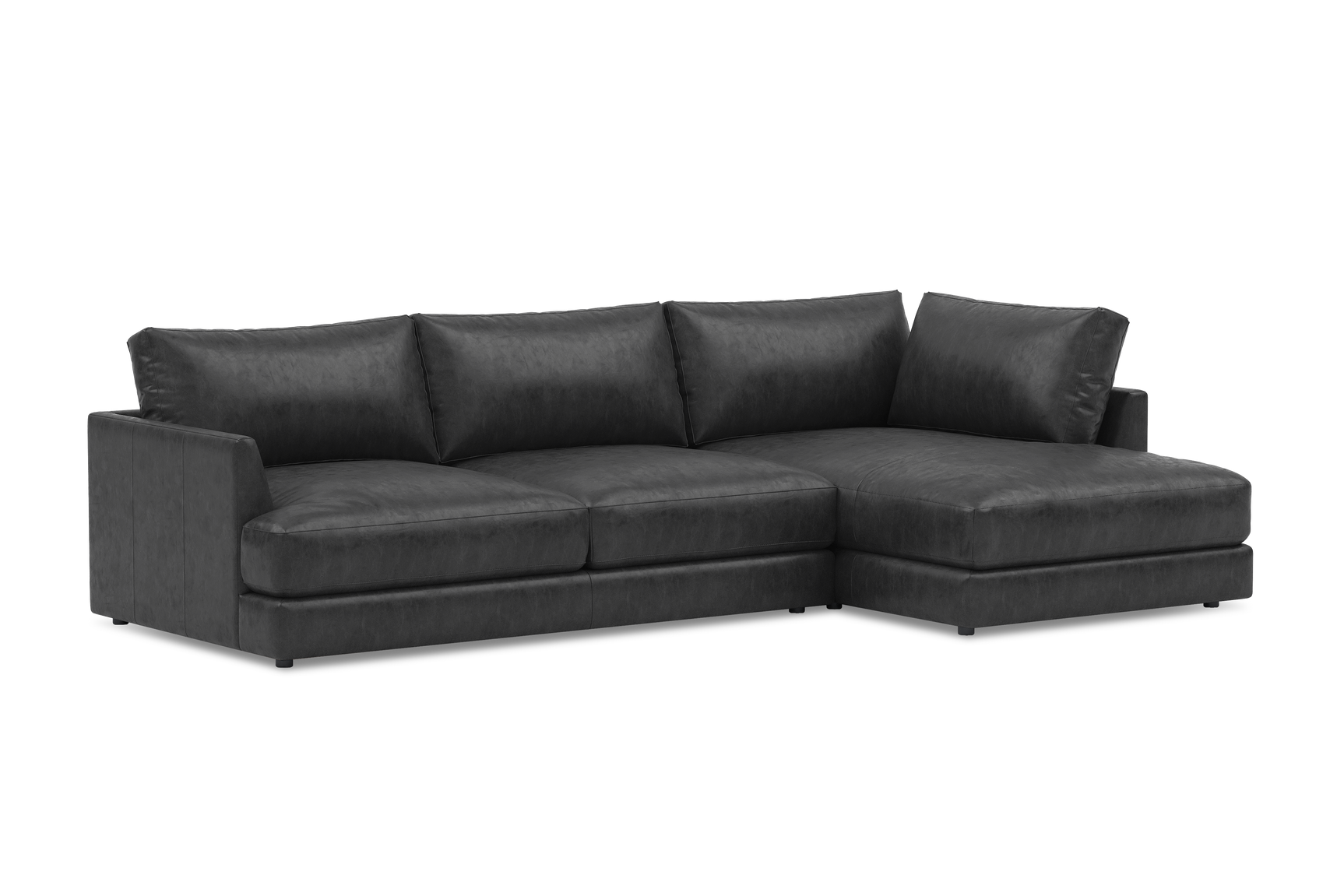 Serena Leather Sectional Lounge