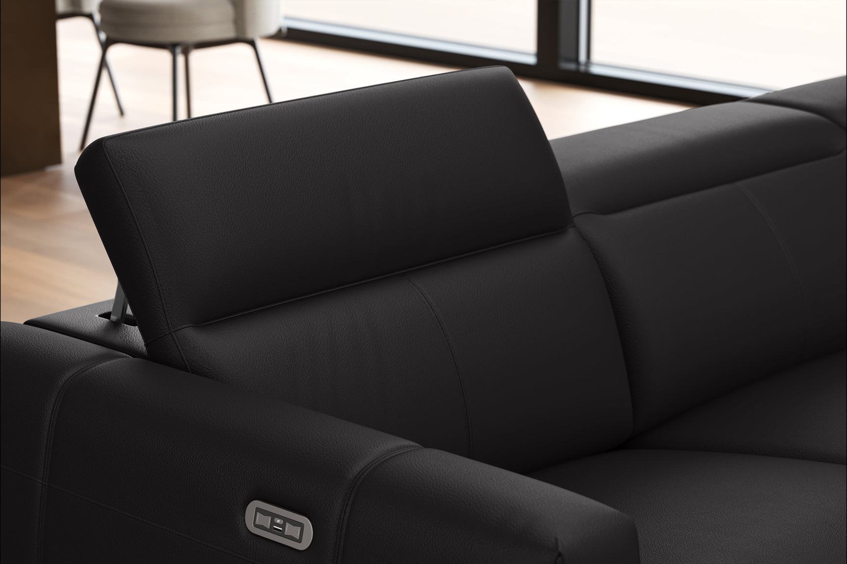 Carmen Leather Dual Recliner Lounge