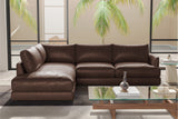 Serena Leather Sectional Lounge