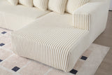 Alexus Corduroy Fabric Sectional Lounge