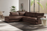 Serena Leather Sectional Lounge