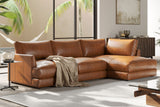 Serena Leather Sectional Lounge