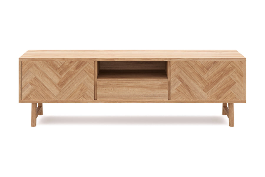 Valencia Anna Oak Wood Media Console