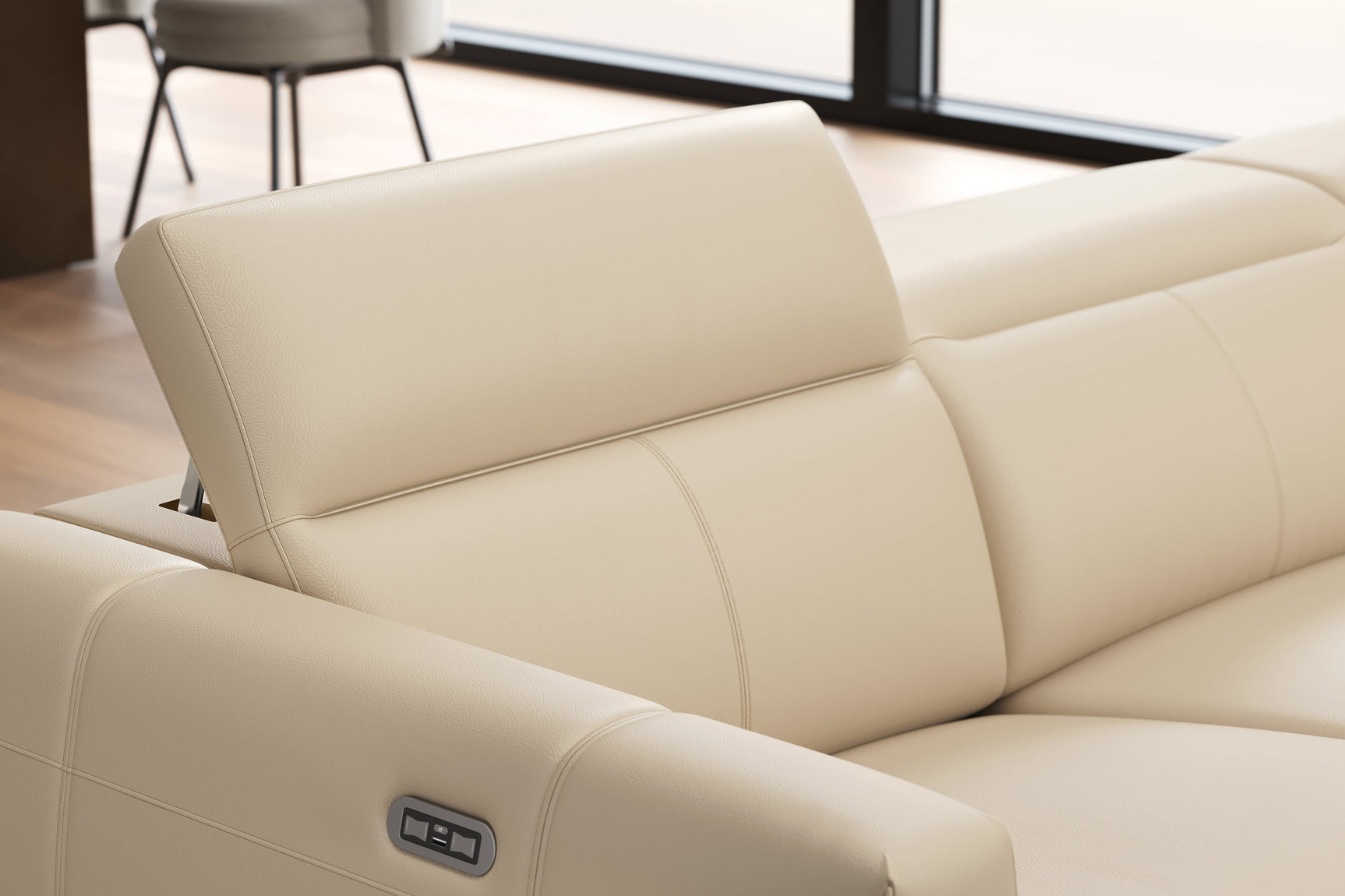 Carmen Leather Dual Recliner Lounge