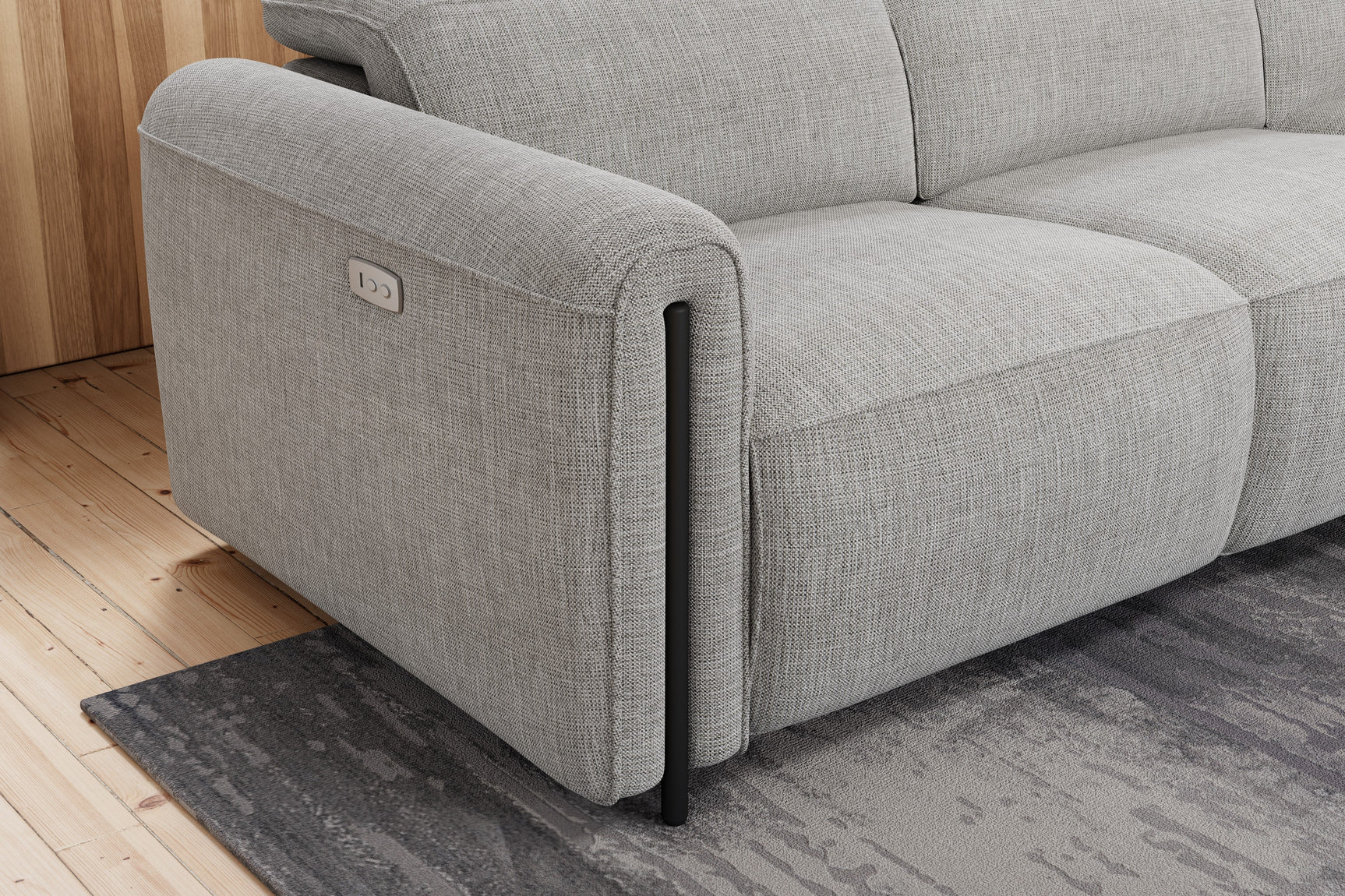 Octavia Fabric Reclining Corner Sectional Cloud Lounge