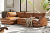Serena Leather Sectional Lounge