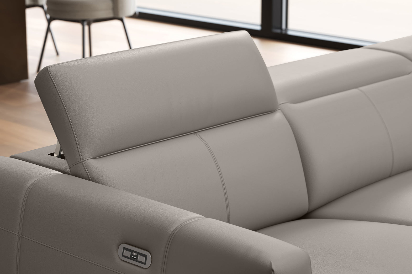 Carmen Leather Dual Recliner Lounge