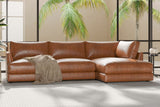 Serena Leather Sectional Lounge