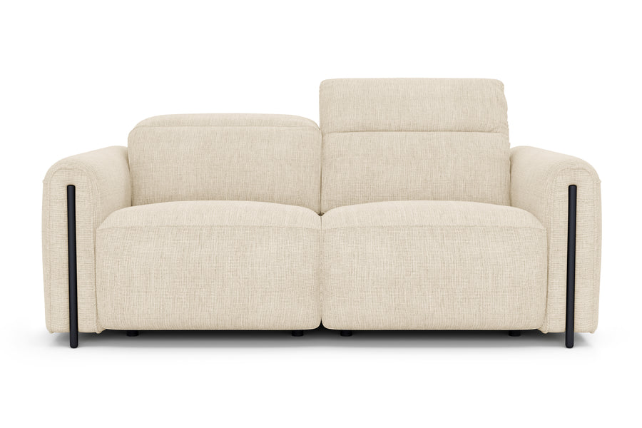 Valencia Octavia Fabric Dual Reclining Cloud Loveseat Lounge, Beige