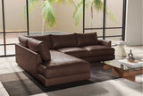 Serena Leather Sectional Lounge