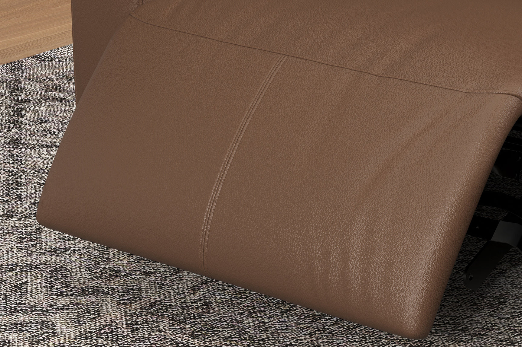 Carmen Leather Dual Recliner Lounge with Console