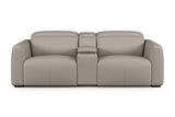 Carmen Leather Dual Recliner Lounge with Console