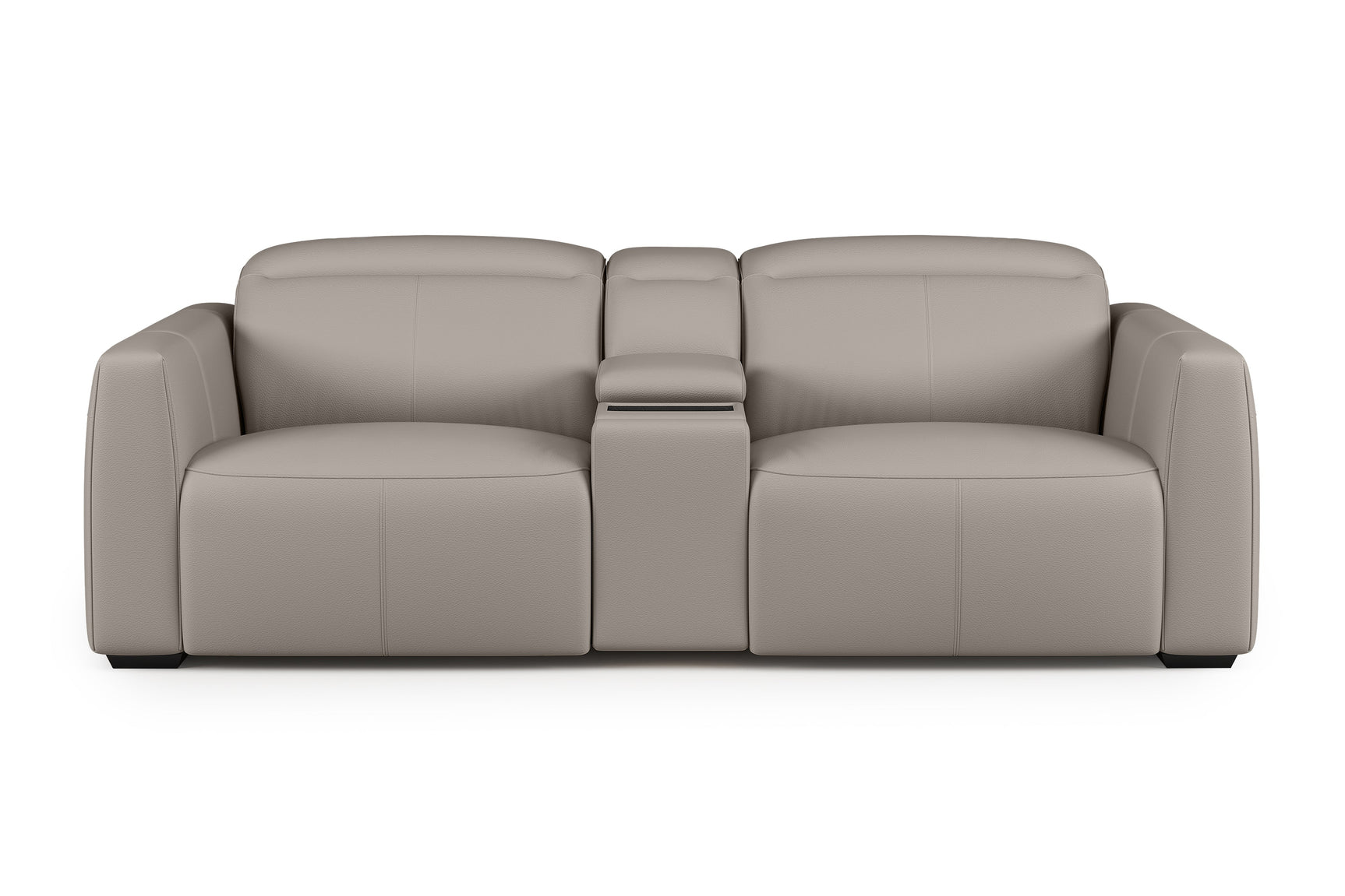 Carmen Leather Dual Recliner Lounge with Console