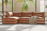 Serena Leather Sectional Lounge