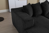 Alexus Corduroy Fabric Sectional Lounge