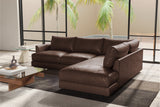 Serena Leather Sectional Lounge