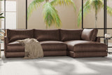 Serena Leather Sectional Lounge