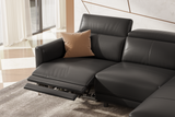 Andria Leather Reclining Sectional Lounge