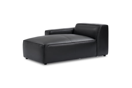 Nathan Leather Left Chaise Lounge Module