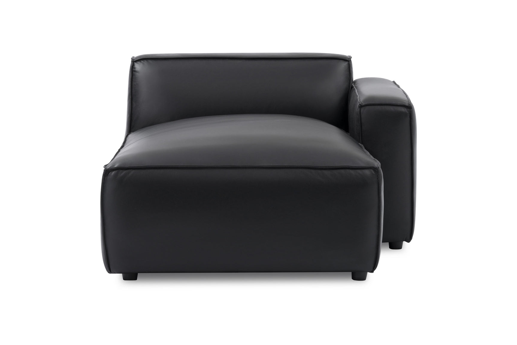 Nathan Leather Right Chaise Lounge Module