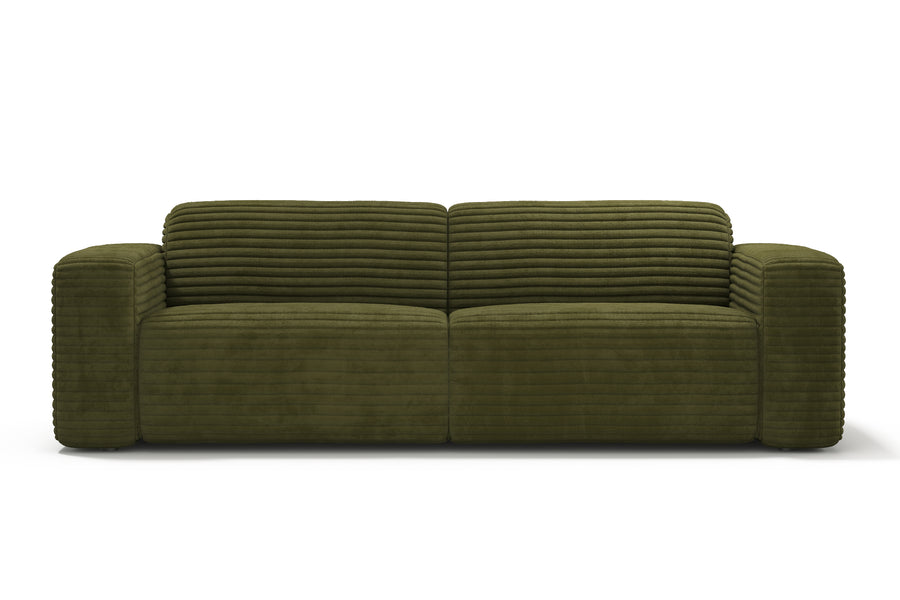 Valencia Maddie Fabric Wide Lounge, Olive Green