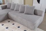 Alexus Corduroy Fabric Sectional Lounge
