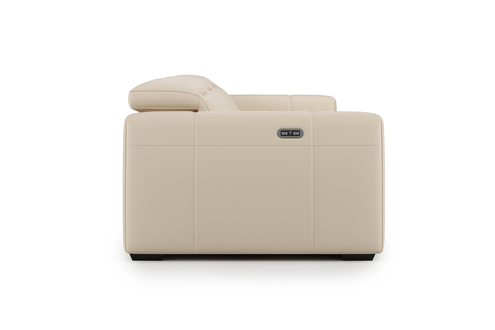 Carmen Leather Dual Recliner Lounge with Console