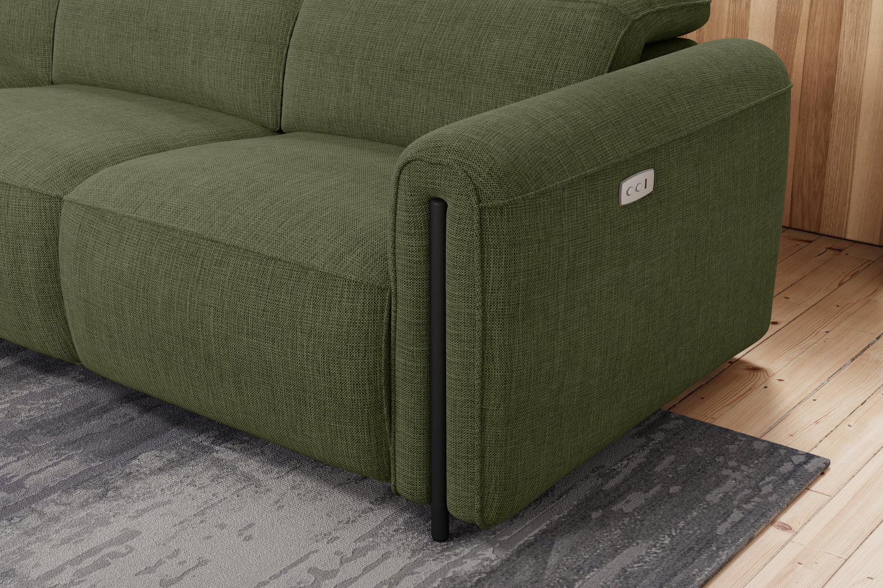 Octavia Fabric Reclining Corner Sectional Cloud Lounge