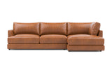 Serena Leather Sectional Lounge