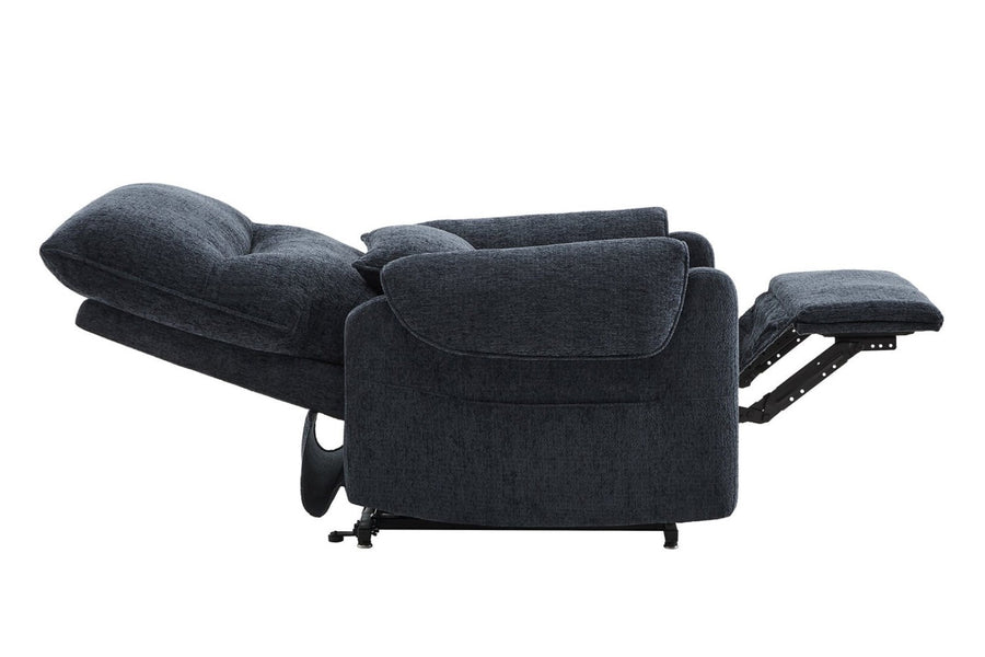 Valencia Xander Performance Fabric Power Lift Recliner Chair, Navy Blue