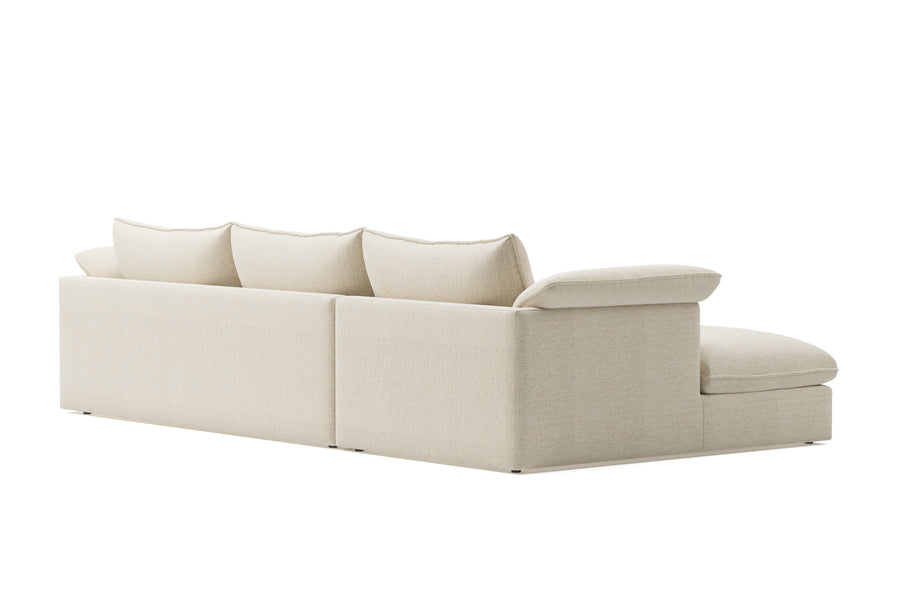 Valencia Frederick Fabric Modular Sofa, Three Seats With Left Chaise, Beige