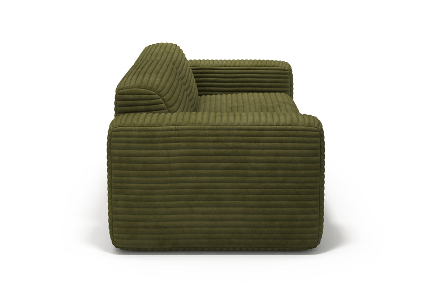 Valencia Maddie Fabric Wide Lounge, Olive Green